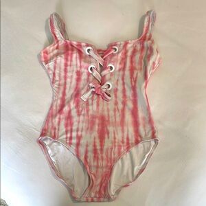 Michael Kors Pink Tie-Dye One Piece Swimsuit